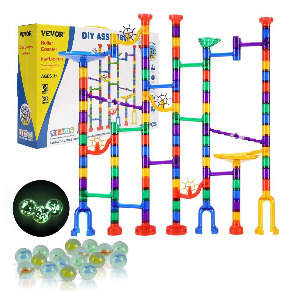 VEVOR Marble Run Set, 145-Piece Marble Maze Building Block Brain