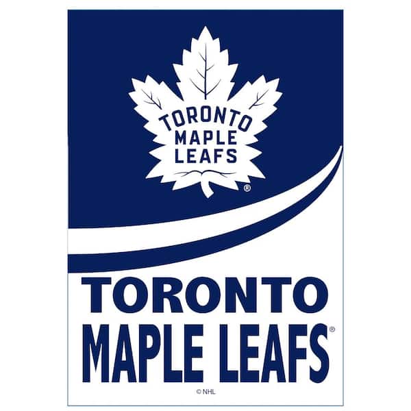 Evergreen Enterprises 2 1/3 ft. x 3 2/3 ft. Toronto Maple Leafs Burlap House Flag