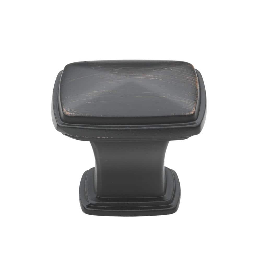 Oil Rubbed Bronze Square Cabinet Knobs with Mounting Hardware