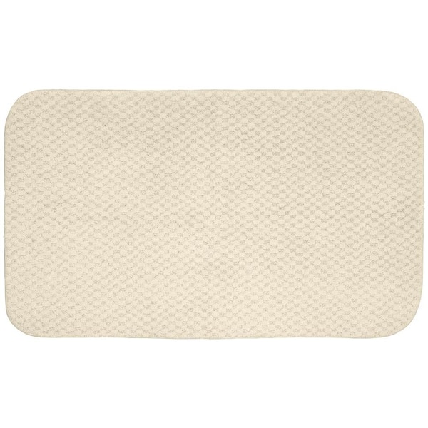 Garland Rug Cabernet Ivory 24 in. x 40 in. Washable Bathroom Accent Rug