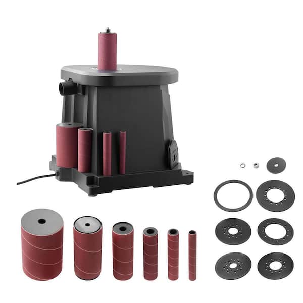 Oscillating Spindle Sander, 2000RPM Benchtop w/ 6 Sleeves (1/2-3 in.), 0.59 in. Stroke & Dust Port, Woodworking & Crafts