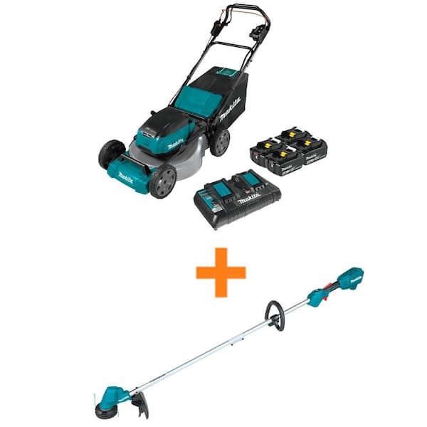 Makita 36V (18V X2) LXT 21 In. Self-Propelled Lawn Mower Kit with 4  Batteries (5.0Ah) - Johnson Hardware & Furniture