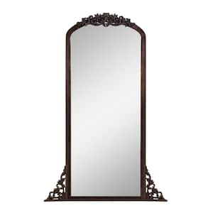 Benjara 23.5 in. W x 63 in. H . H Metal Framed Rectangular Rhinestone Inlay  Black Classic Portrait Floor Mirror with Cheval BM282016 - The Home Depot