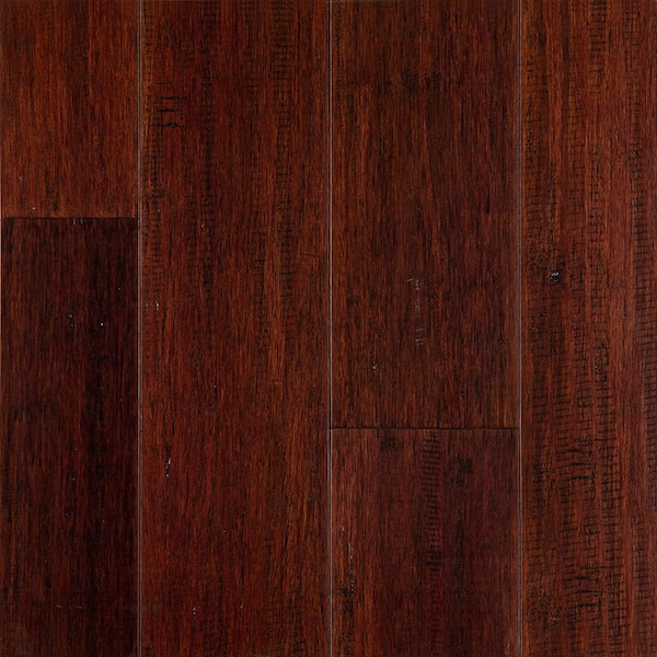 OptiWood Acacia 2/7 in. T x 5.1 in. W Hand Scraped Engineered Bamboo Flooring (11.6 sqft/case)