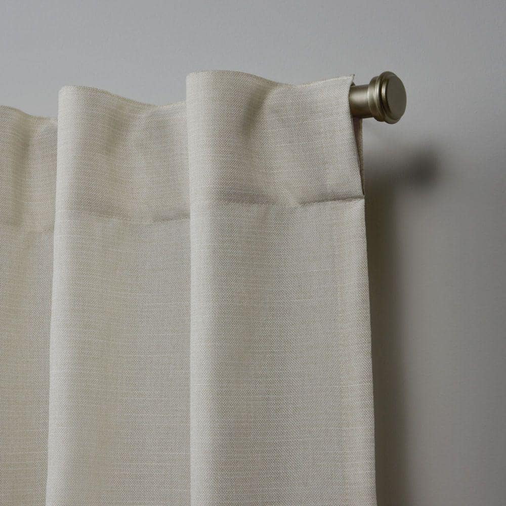 Linen Light-Filtering Faux Linen Curtain Panel Pair
