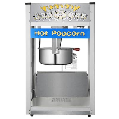 Olde Midway 640 W 6 oz. Black Bar Style Popcorn Machine CON-POP-600-BLK -  The Home Depot