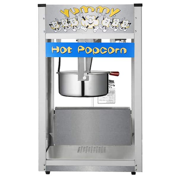 GREAT NORTHERN 0W 6 qt. Wood and Aluminum Stovetop Popcorn Popper Machine  118612VGL - The Home Depot