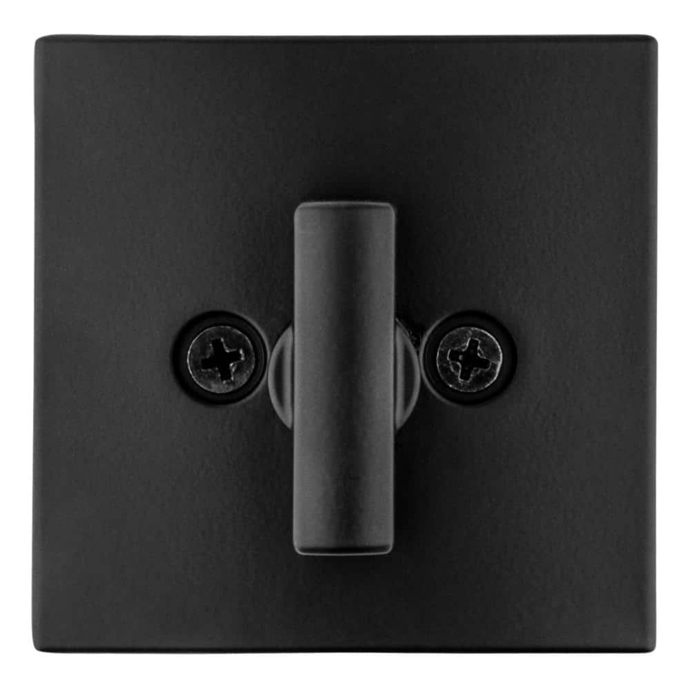 Matte Black Modern Square Single Cylinder Deadbolt