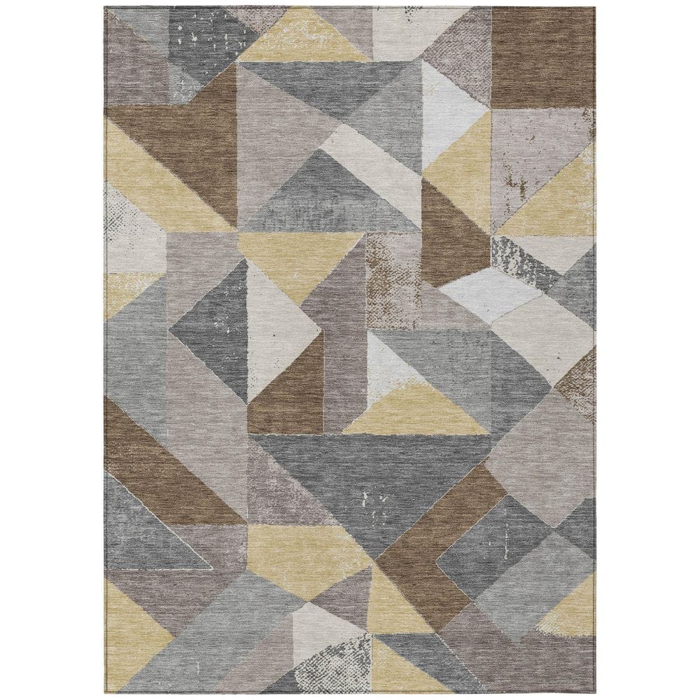 Chantille Machine Washable Indoor/Outdoor Abstract ACN2906 Mocha 10 ft. x 14 ft. Area Rug price history on PriceWatchPro