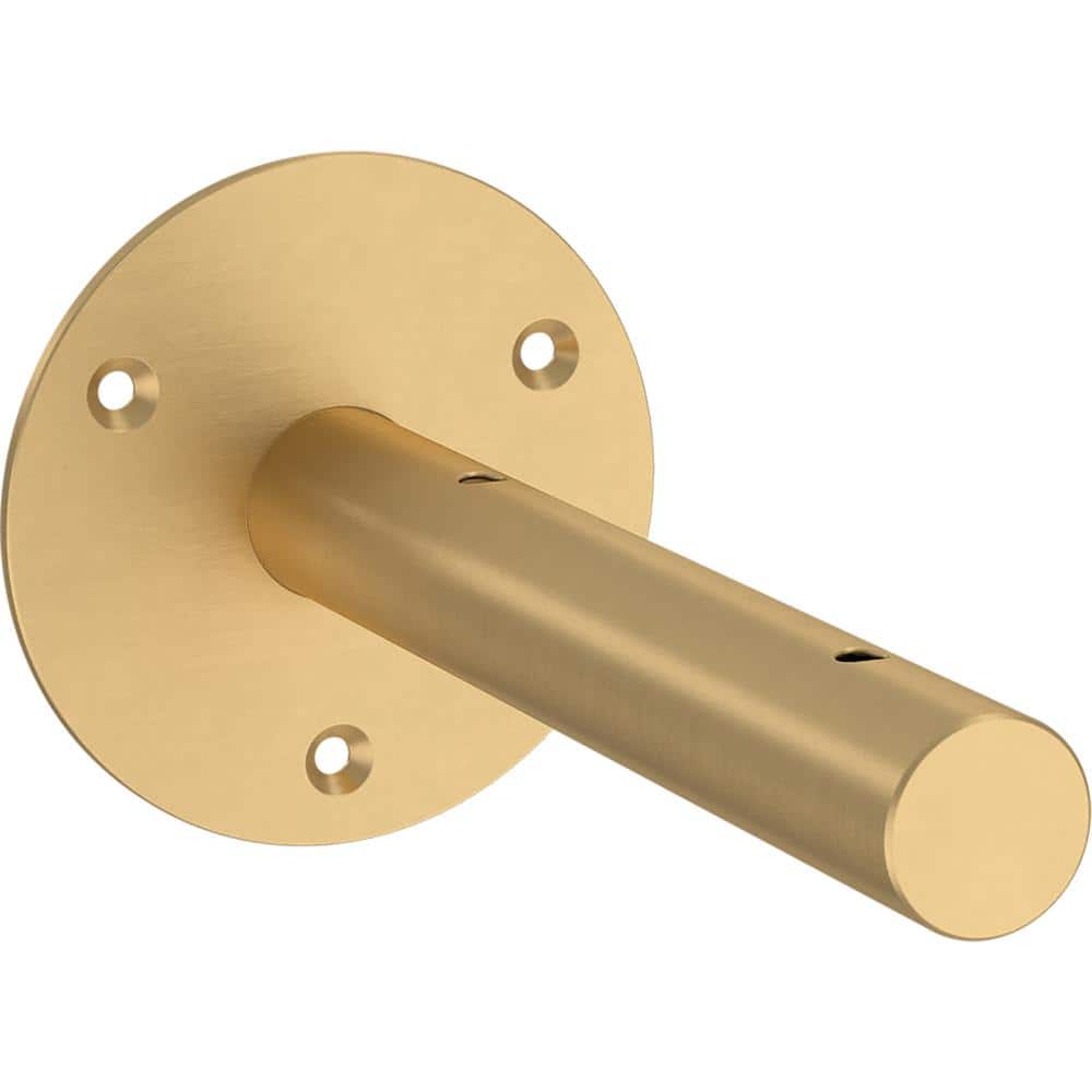 Satin Gold Steel Decorative Shelf Bracket 2-Pack