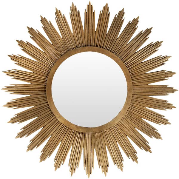 Artistic Weavers Large Round Gold Contemporary Mirror (47 in. H x 47 in. W)
