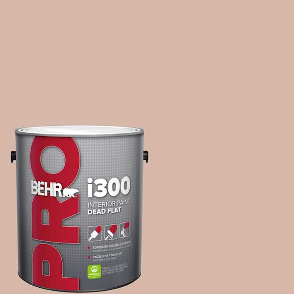 1 gal. #S190-3 Sedona Pink Dead Flat Interior Paint