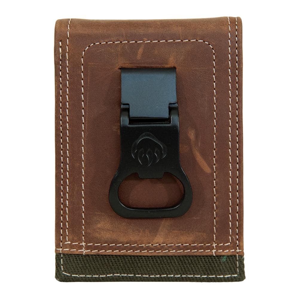 2 ID Front Pocket Leather Wallet - S2-E Pebbled / Black Pebble