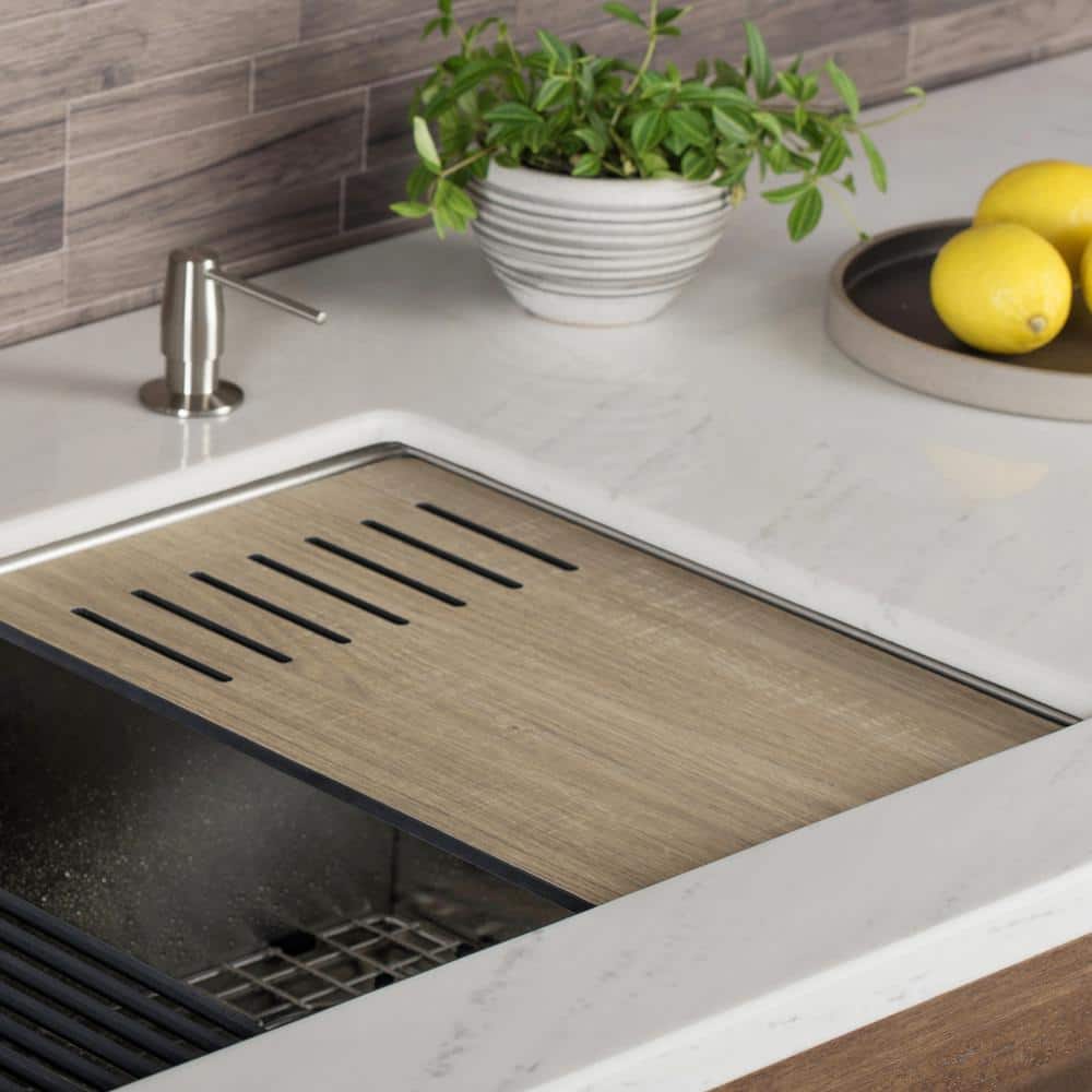Modern Light Brown Wood Veneer Rectangular Cutting Board