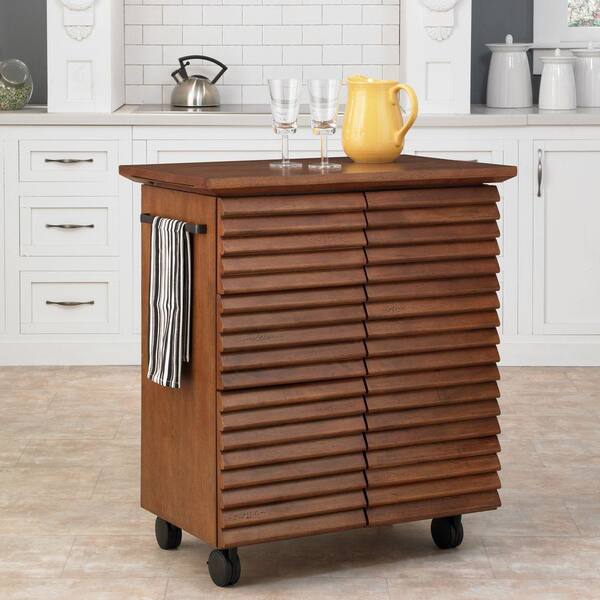 Cascade Louvered Wooden Kitchen Utility Table