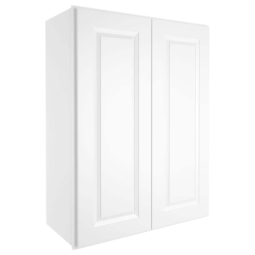 HOMEIBRO 27in W X 12in D X 36in H in Traditional White Plywood Ready