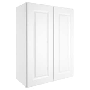 27-in W X 12-in D X 36-in H in Traditional White Plywood Ready to Assemble Wall Kitchen Cabinet