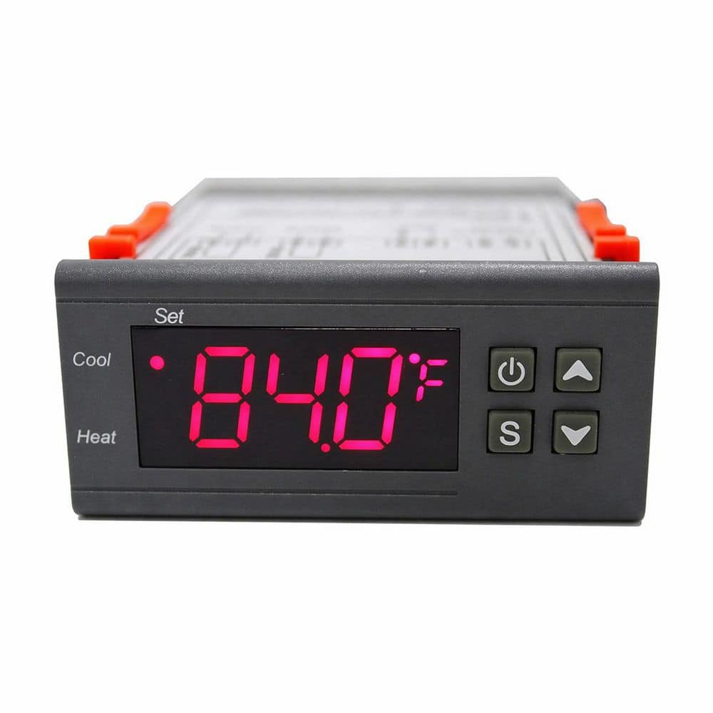 Temperature Controller Digital Thermostat Dual Stage Heating Cooling for Homebrew Fridge Incubator