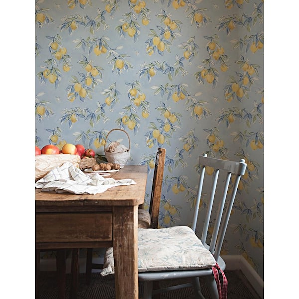 Lemonade Light Blue Pre-Pasted Non-Woven Wallpaper