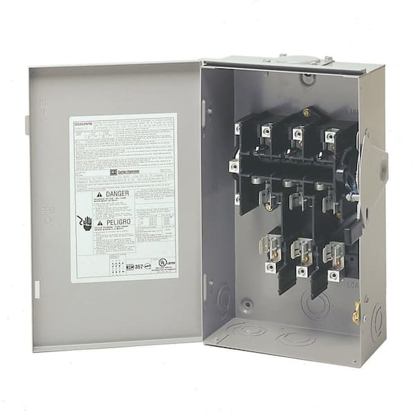 Eaton 60 Amp 120/240-Volt 14,400-Watt Fused General-Duty Safety Switch