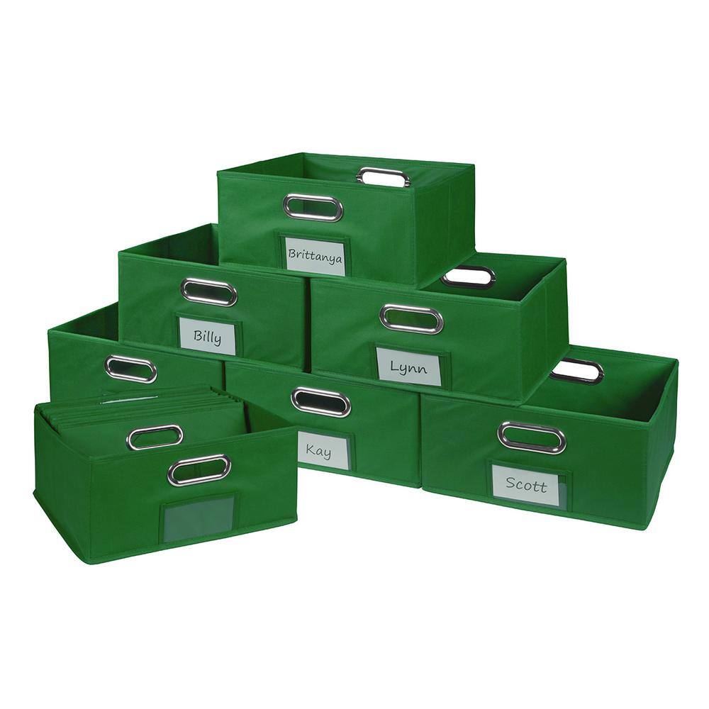 Niche 6 in. H x 12 in. W x 12 in. D Green Fabric Cube Storage Bin 12
