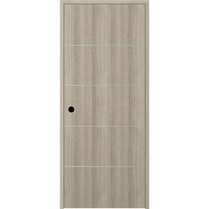 Viola 4H 24 in. x 80 in. Right-Handed Solid Core Shambor Wood Composite Single Prehung Interior Door