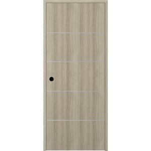 Viola 4H 36 in. x 80 in. Right-Handed Solid Core Shambor Wood Composite Single Prehung Interior Door