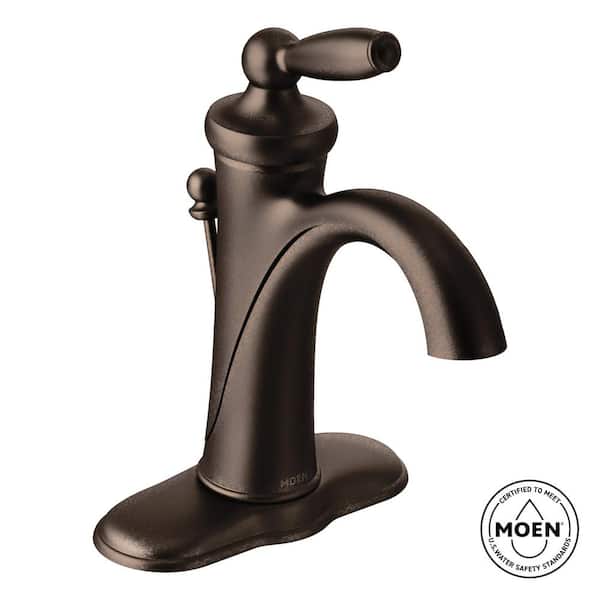 Brantford Single-Handle Single Hole High-Arc Bathroom Faucet in Oil Rubbed Bronze