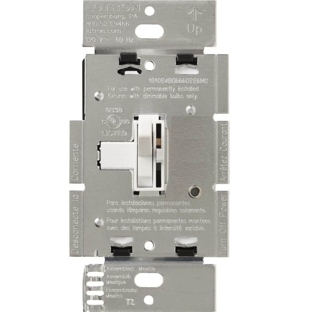 Toggler Dimmer Switch for Incandescent Bulbs with Night Light, 1000-Watt/Single-Pole or 3-Way, White (AY-103PNL-WH) price history on PriceWatchPro