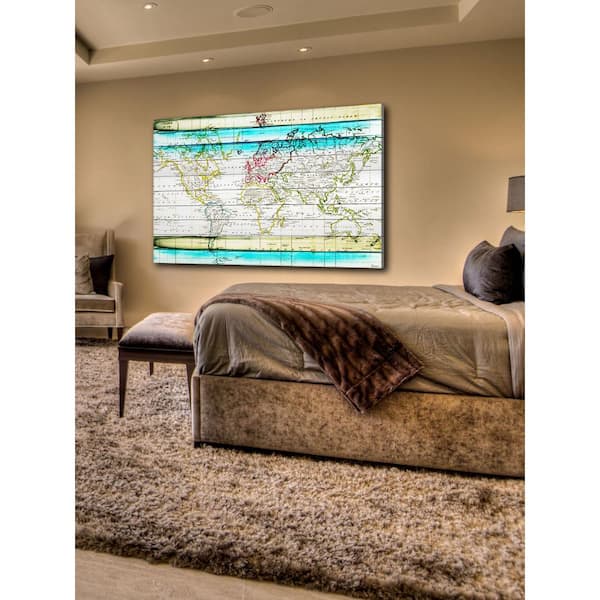 Unbranded 16 in. H x 24 in. W "Jet Setting" by Parvez Taj Printed White Wood Wall Art