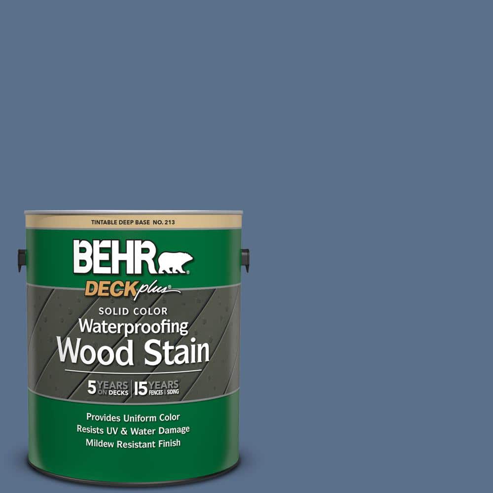 1 gal. #600F-6 Atlantic Blue Solid Color Waterproofing Exterior Wood Stain