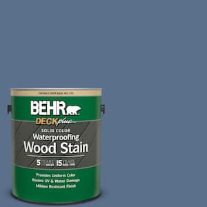 1 gal. #600F-6 Atlantic Blue Solid Color Waterproofing Exterior Wood Stain
