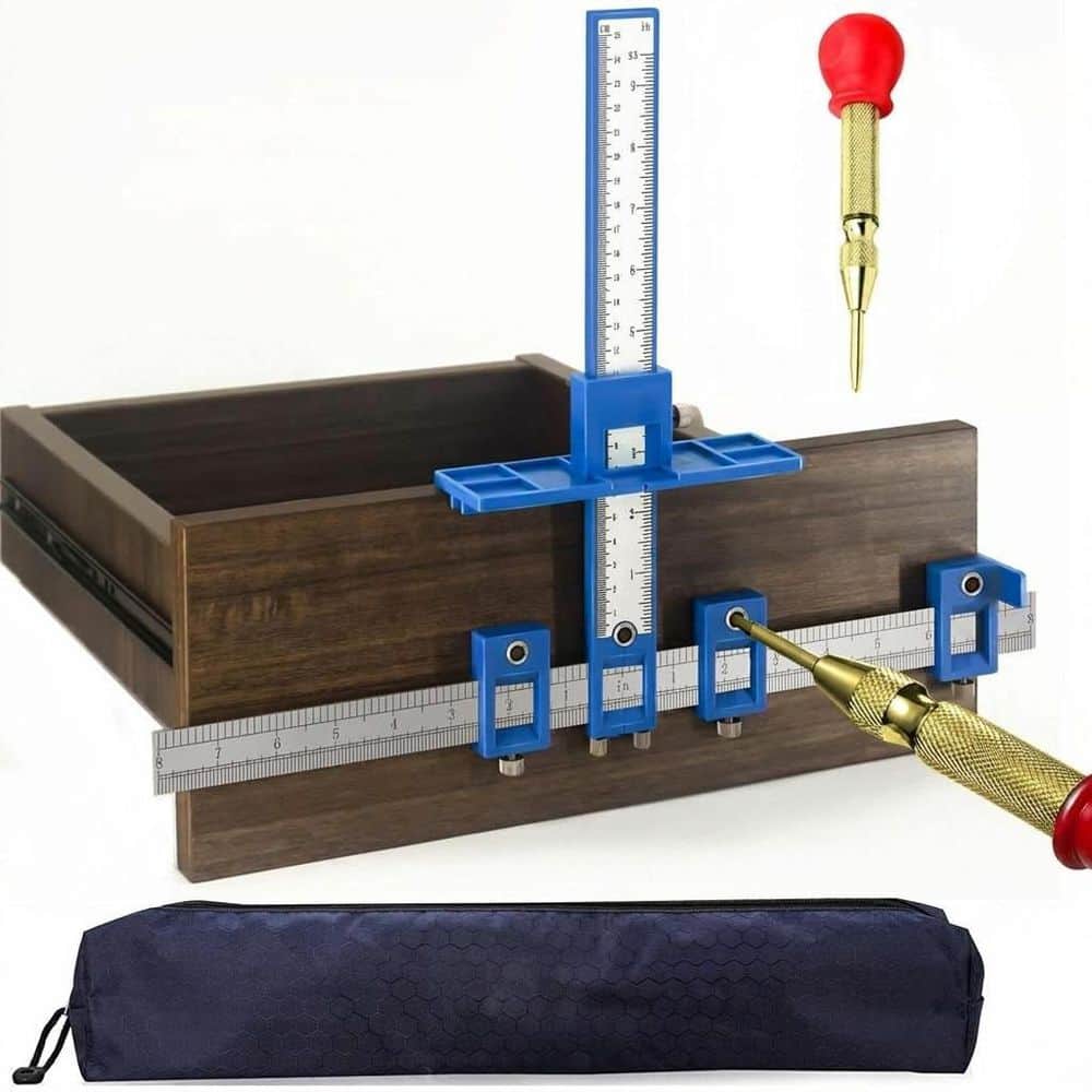Cabinet Drawer Hardware Installation Template Tool with Automatic Center Punch, Metric and Imperial Scale, 1 Set price history on PriceWatchPro