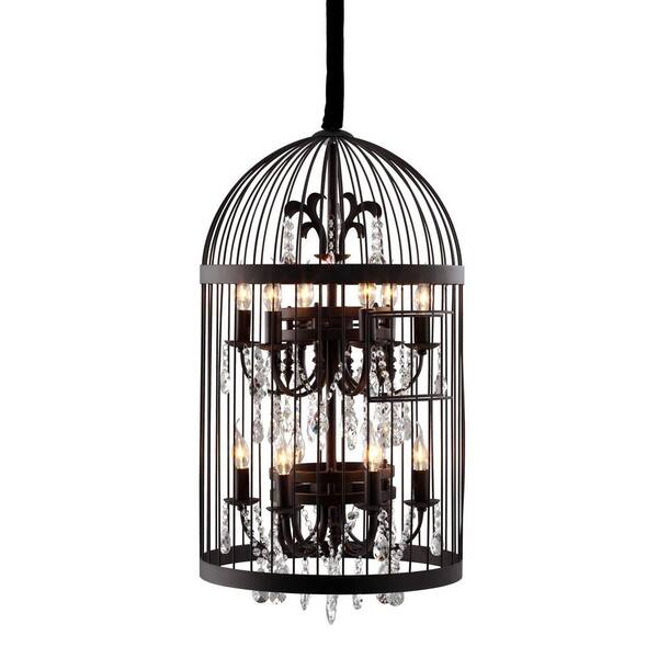 ZUO Canary 12-Light Rust Ceiling Pendant