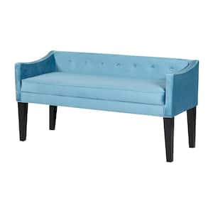 Gracie Upholstered Bench in Chantel Teal