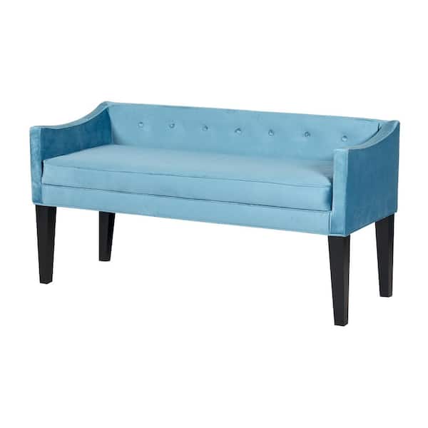 Leffler Home Gracie Upholstered Bench in Chantel Teal