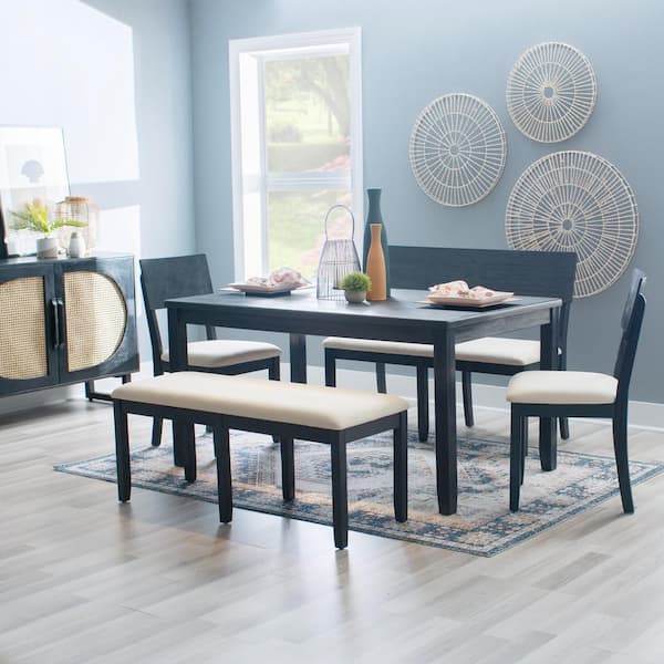 Charcoal dining bench hotsell