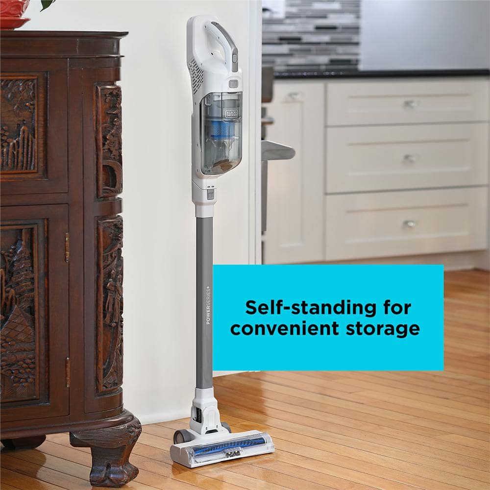 White Convertible Cordless Stick Vacuum for Pets