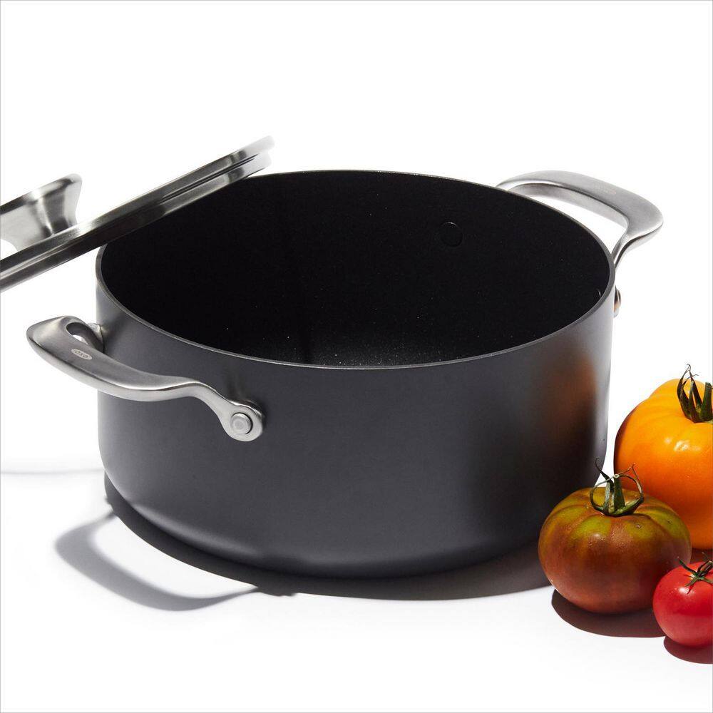 OXO 10-Piece Black Aluminum Non-Stick Cookware Set