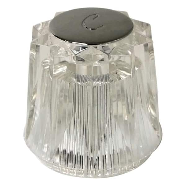 Pfister 940-730A Acrylic Windsor Small Cold Replacement Handle in Clear