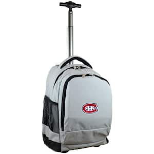 NHL Montreal Canadians 19 in. Gray Wheeled Premium Backpack
