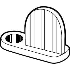 Diecast Flush Window Screen Clip (8-pack)