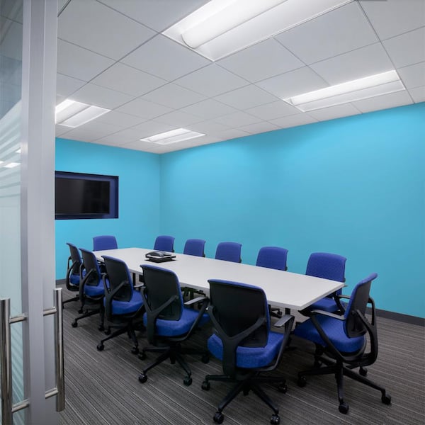 5 gal. #550B-4 Costa Rica Blue Dead Flat Interior Paint