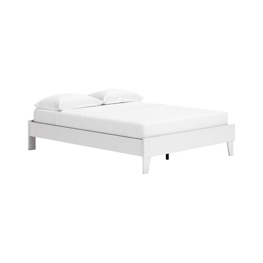 Signature DESIGN BY ASHLEY Socalle White Wood Frame Queen Platform