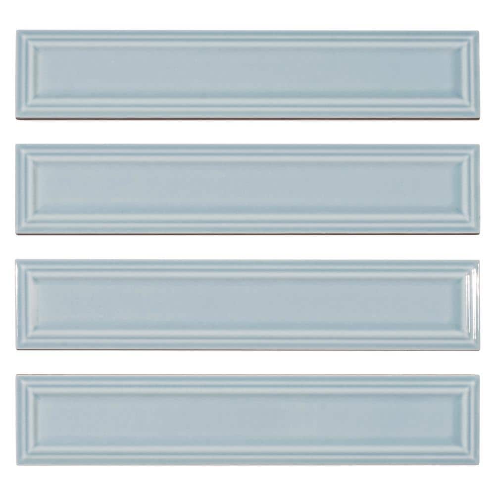 Concerto-Posmer Bernolli 2 in. x 10 in. Glossy Ceramic Subway Wall Tile (8.