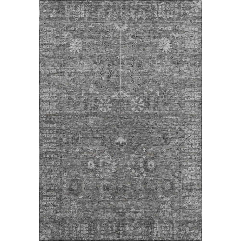 Mayfield Premium Machine Washable Abstract AMF2231 Pewter 10 ft. x 14 ft. Area Rug price history on PriceWatchPro