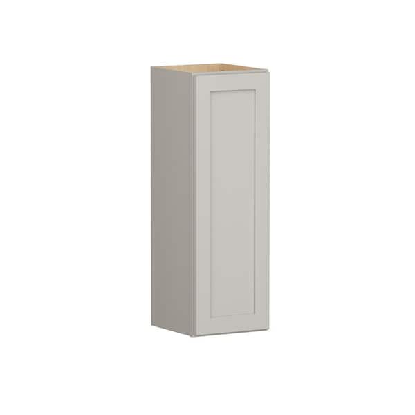SIMPLY WOODMARK PRO Shaker Full Overlay 12 in. W. x 12 in. D x 36 in. H Plywood Assembled Wall Kitchen Cabinet in Stone Gray