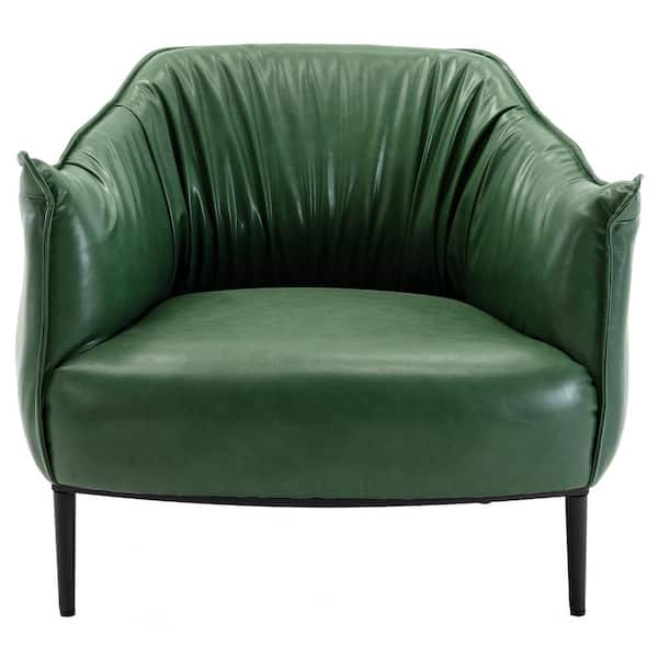 KINWELL Green Barrel Chair