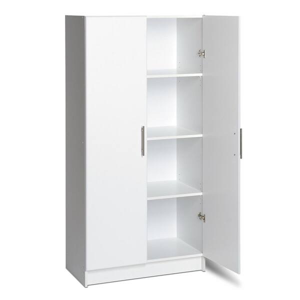 Prepac Elite White 89 in. H Garage Cabinets and Storage System