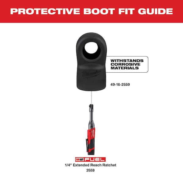 M12 FUEL 1/4 in. Rubber Extended Reach Ratchet Boot